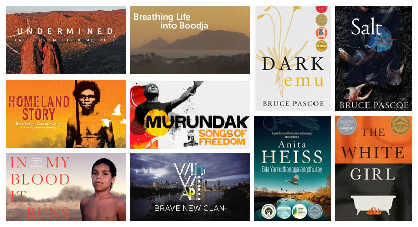 Collage of movie and book titles