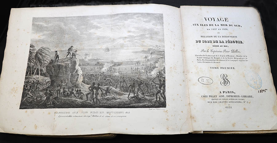 Illustration and text from Voyage collection item